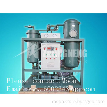 Used vacuum turbine oil filtration system,water and moisture reduction unit